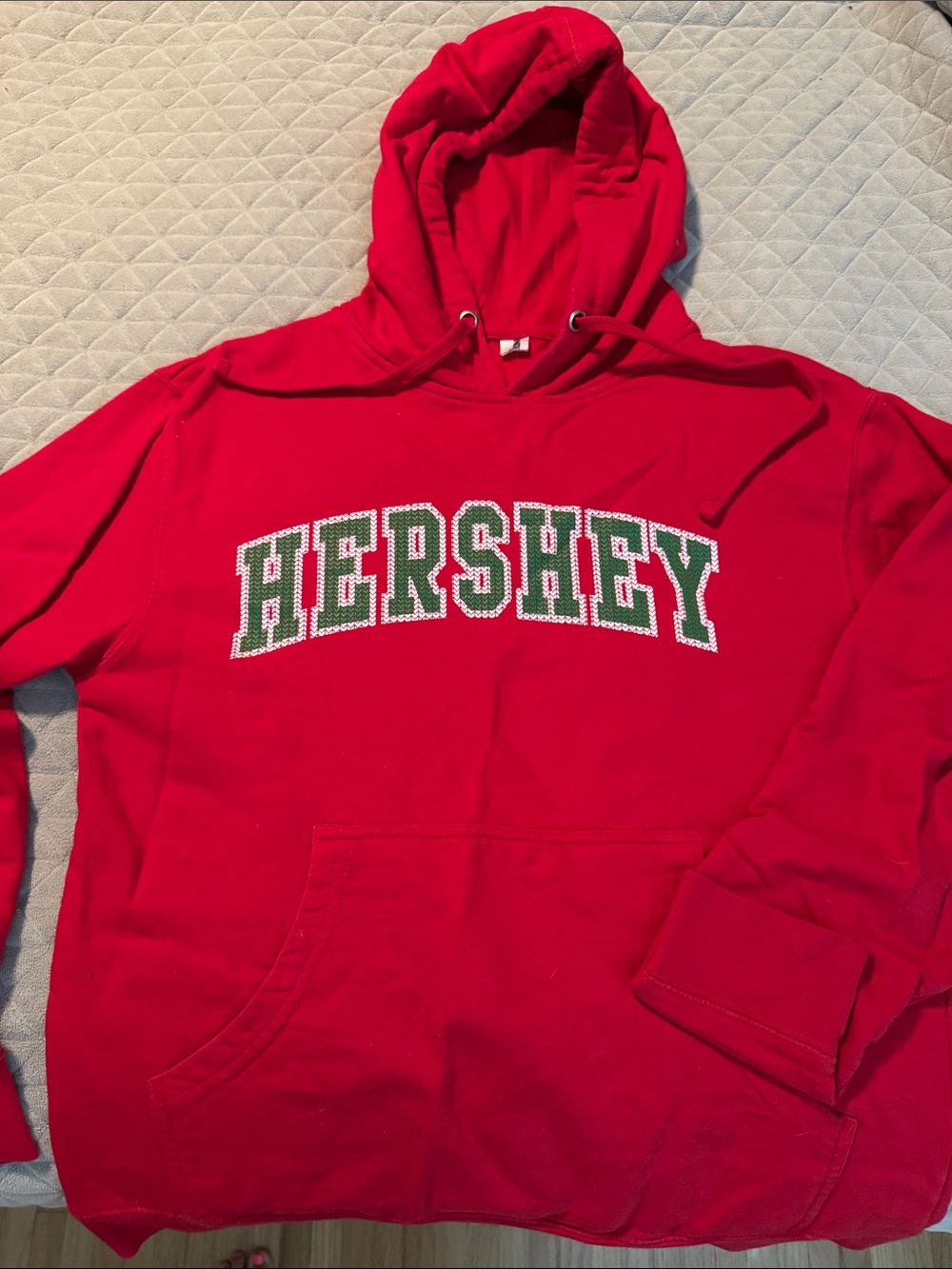 Red and Green Hershey Christmas hoodie